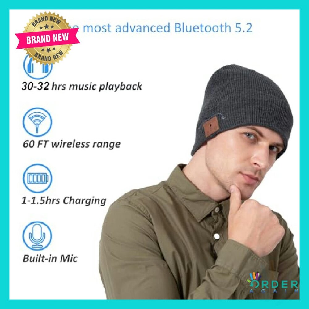 Wireless Bluetooth Beanie Cap Tech Winter Hat HD … - image 3